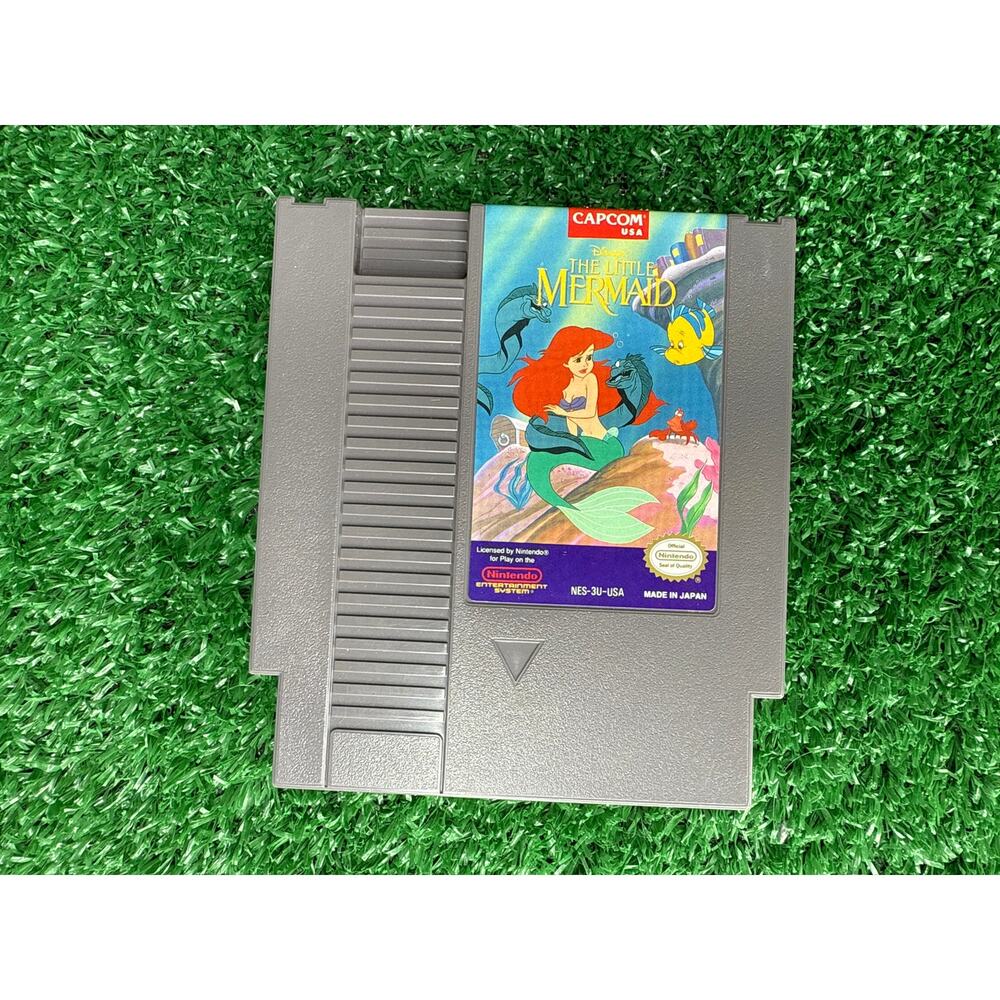 Disney's The Little Mermaid (Nintendo NES, 1991) Authentic Working with Manual
